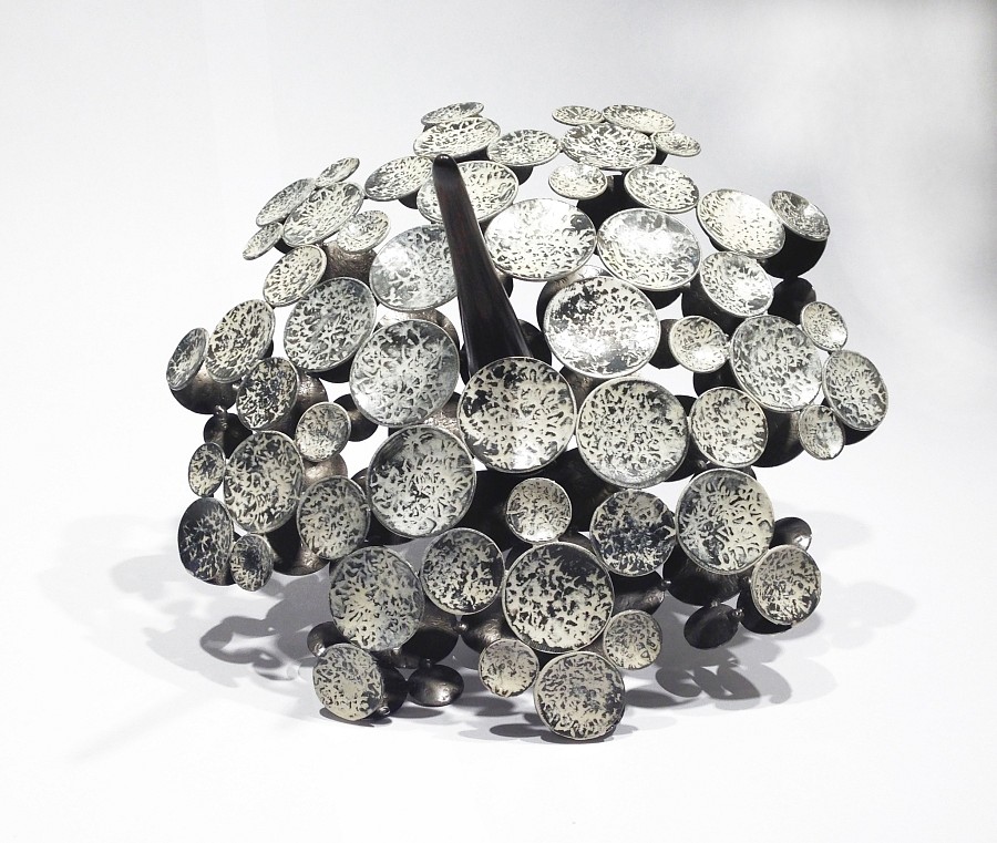 Tyler Aiello
Radiolarian 3, 21 in. (53.3 cm)
SOLD
Hand-Forged Steel with White Patina & Wo
&bull;