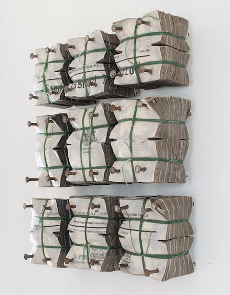 Kate Hunt, Congressional Record I
The Congressional Record, Nails, Twine, Wax, 12 x 9 x 4 in.
SOLD
5028
&bull;