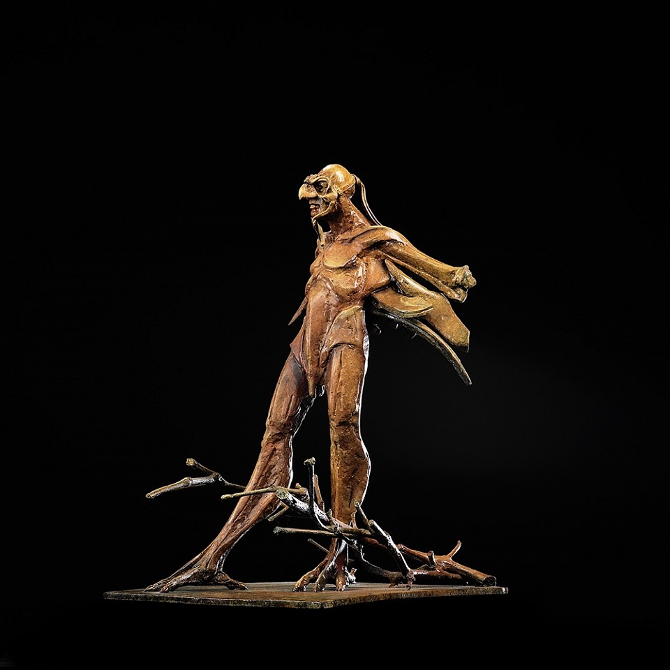Ted Gall, Icarus Revisited, 2015
Cast Bronze with Acid Patina, 17 x 14 x 12 in.