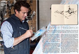Blog: The Prince of Wales hosts Jeremy Houghton as his artist in residency!, January 15, 2016 - Majesty Magazine