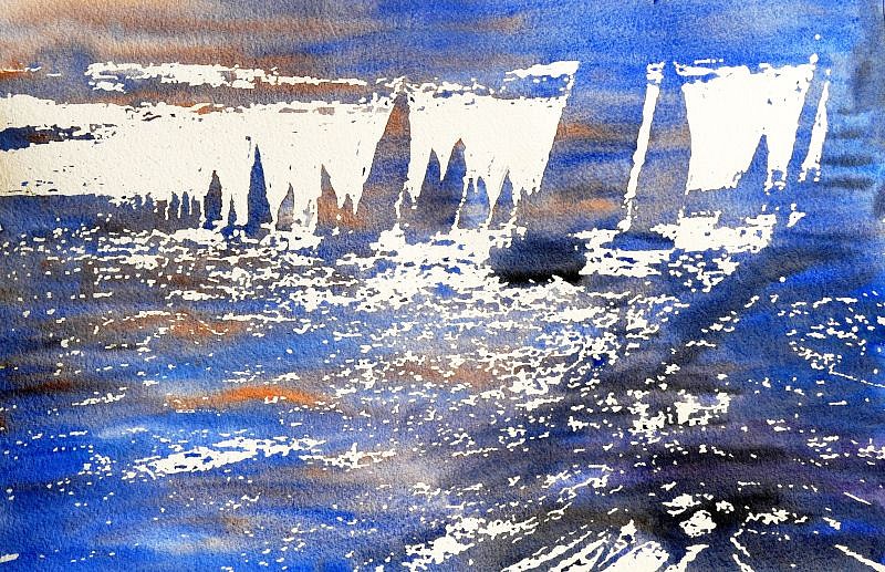 Jeremy Houghton, Flotilla
Watercolor, 22 x 26 in.
5974