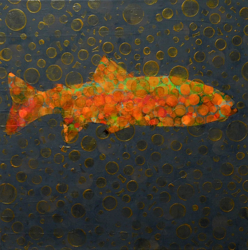 Les Thomas, Trout Painting # 016-1372   , 2016
Oil on Canvas, 24 x 24 in.
