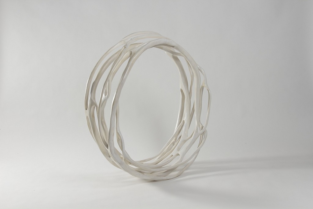 Caprice Pierucci, White Cycle, 2015
Pine, 36 x 36 x 12 in.