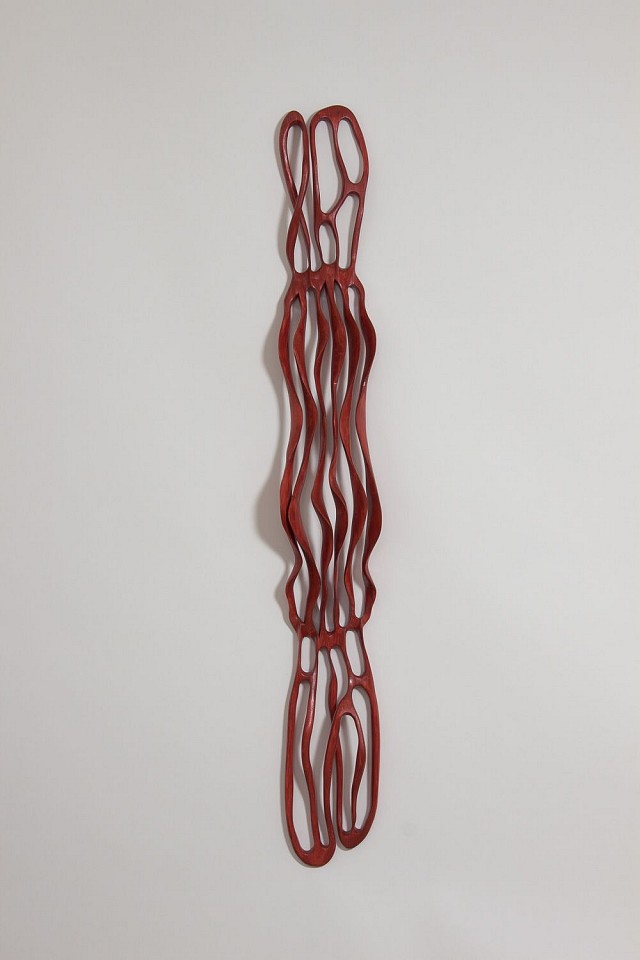 Caprice Pierucci, Red Bloom III, 2016
Pine, 60 x 10 x 5 in.