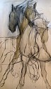 Helen Durant, 001Three Horses
2016, Charcoal and Acrylic on Canvas