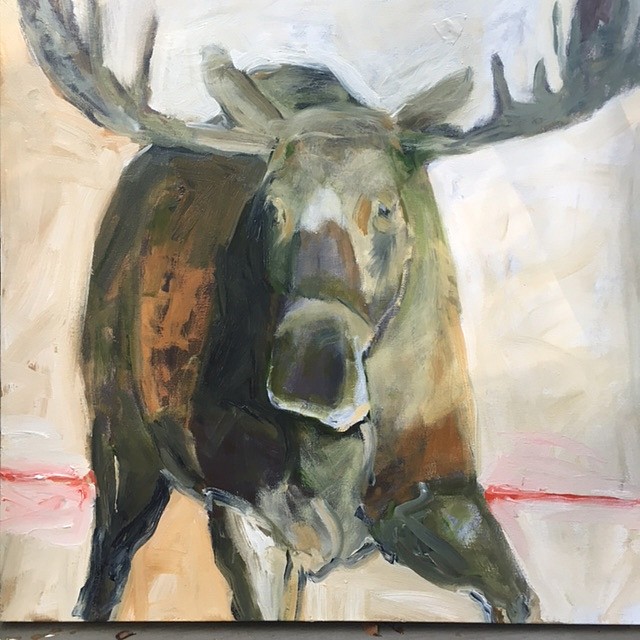 Helen Durant, Moose Speak, 2016
Oil on Canvas, 30 x 30 in.