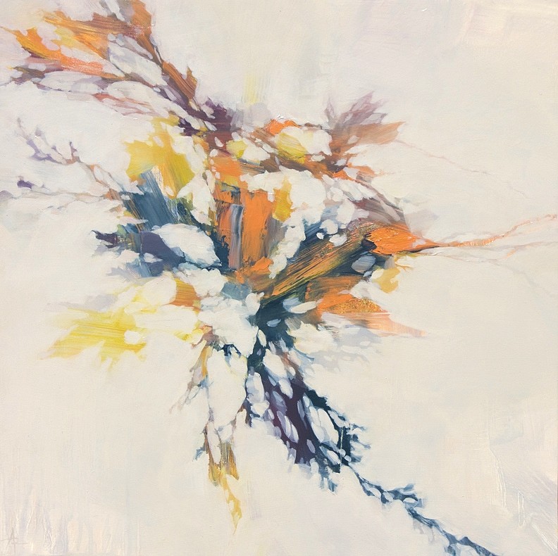 Angie Renfro, fragility, 2017
Oil on Wood, 18 x 18 in.