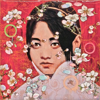 Work: Hung Liu White Flowers II &bull;