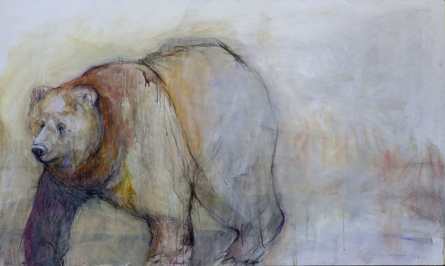 Helen Durant, Spirit Bear, 2018
Acrylic and Charcoal on Canvas, 36 x 60 in.
&bull;