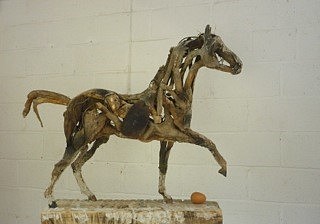 Heather Jansch, Neptune, 2018
Driftwood, Bronze, and Resin, 30 in.