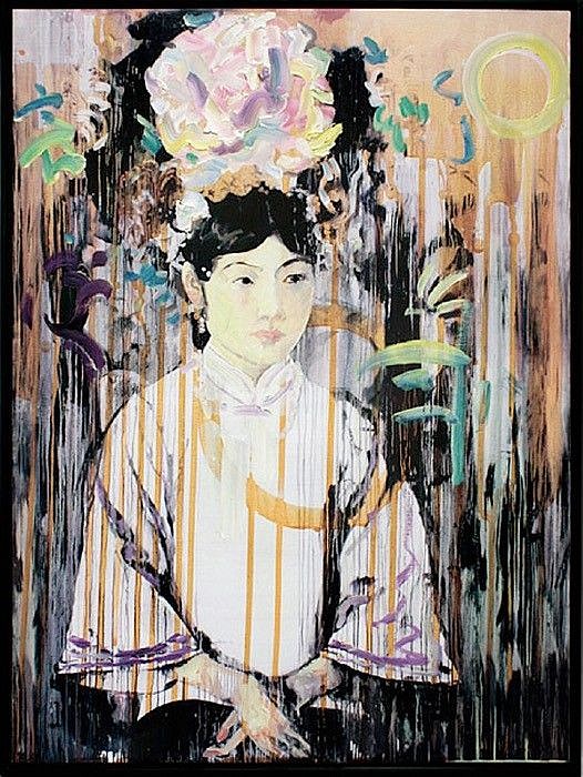 Hung Liu, Empress Wanrong
Oil and Mixed Media on Wood, 49 3/4 x 37 3/4 in.
7199