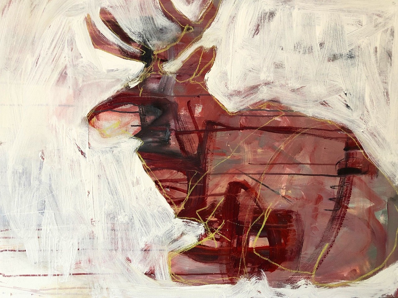 Helen Durant, Sitting Elk
Acrylic and Pastel on Canvas, 30 x 40 in.
7204