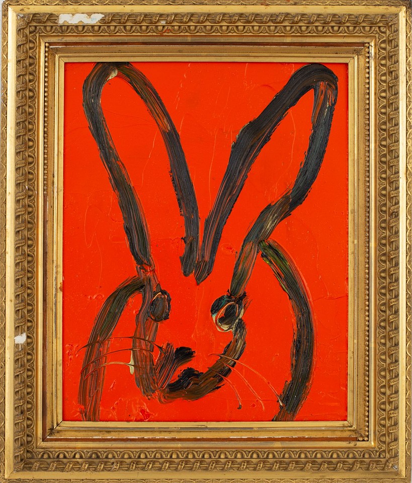 Hunt Slonem, Untitled, 2018
Oil on Wood, 12 x 10 in. (30.5 x 25.4 cm)
Orange black Bunny
7282