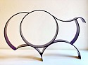 John Simms, Bison of Equal Radii - Mixed Parentage (Purple)
Powder Coated Steel
