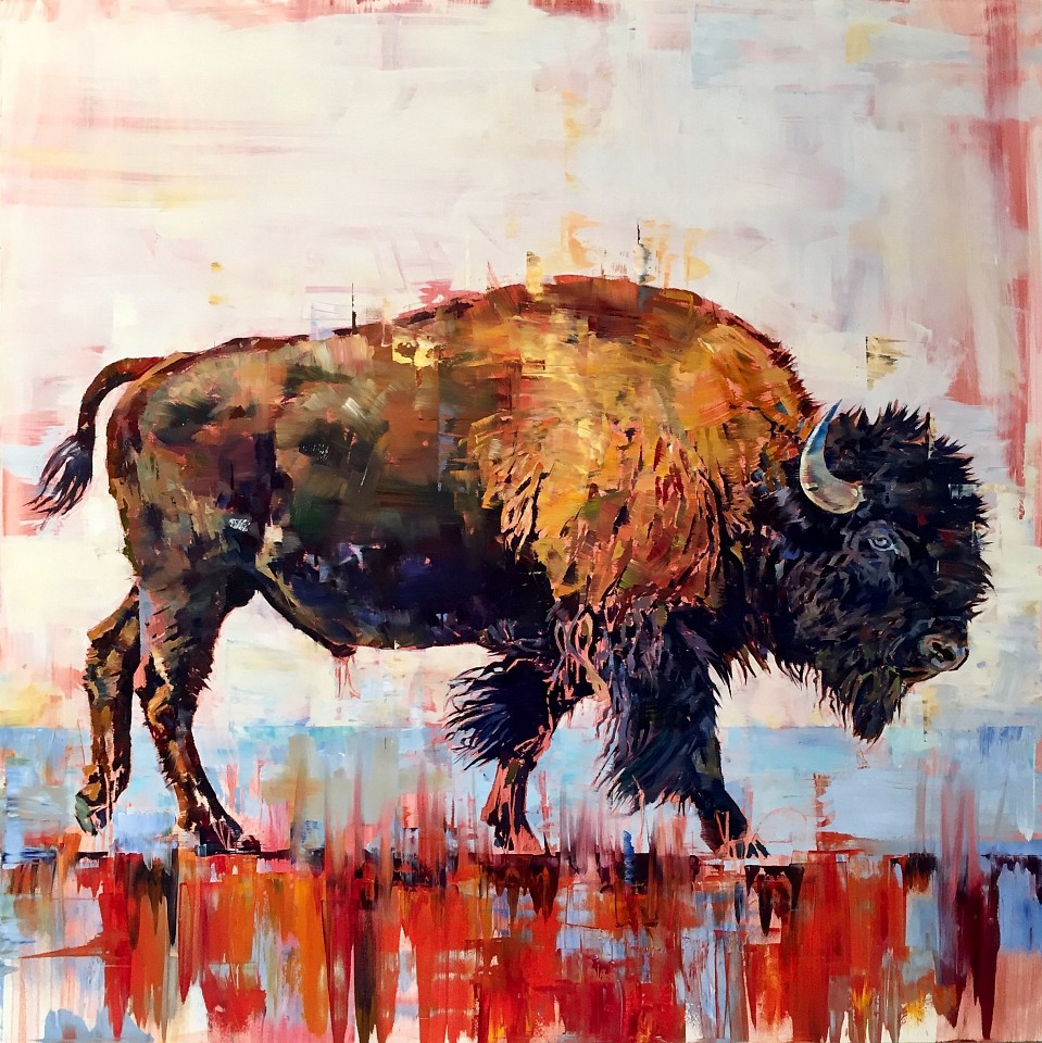 Douglas Schneider, Blue Eyed Buffalo, 2019
Oil on Panel, 36 x 36 in. (91.4 x 91.4 cm)
SOLD
&bull;