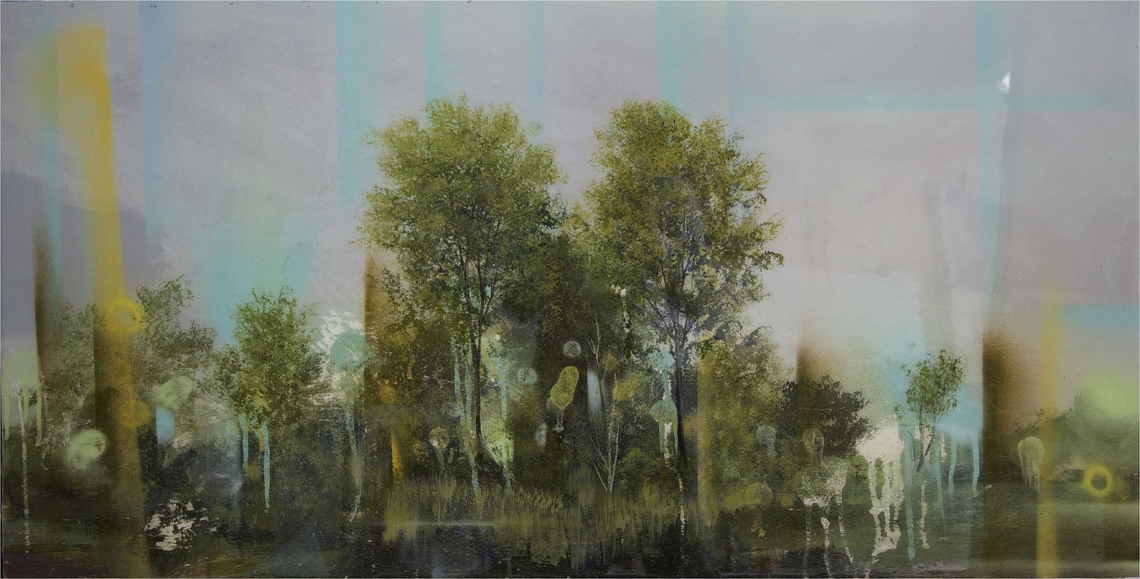 Peter Hoffer, Deux Arbres, 2015
Clay, Pigment, Epoxy on Panel, 24 x 48 in. (61 x 121.9 cm)
5561