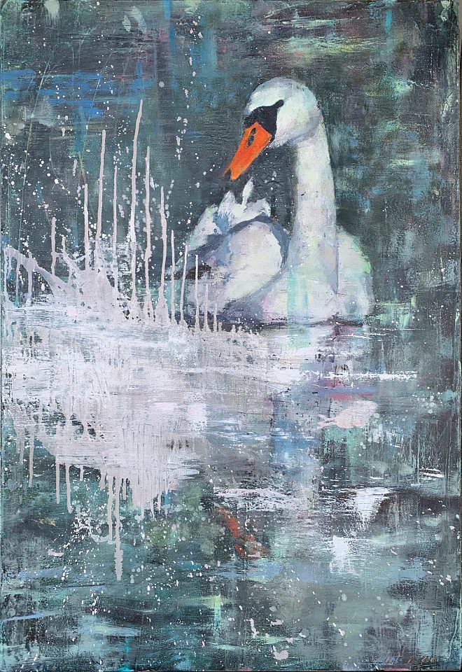 Amanda  Wilner, Swan ll, 2020
Encaustic and Oils on Canvas, 36 x 24 in. (91.4 x 61 cm)
7447