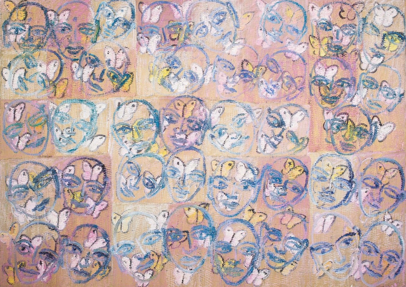 Hunt Slonem, Siddhas and Butterflies Play of Consciousness, 2008
Oil on Canvas, 68 x 98 in. (172.7 x 248.9 cm)
7625