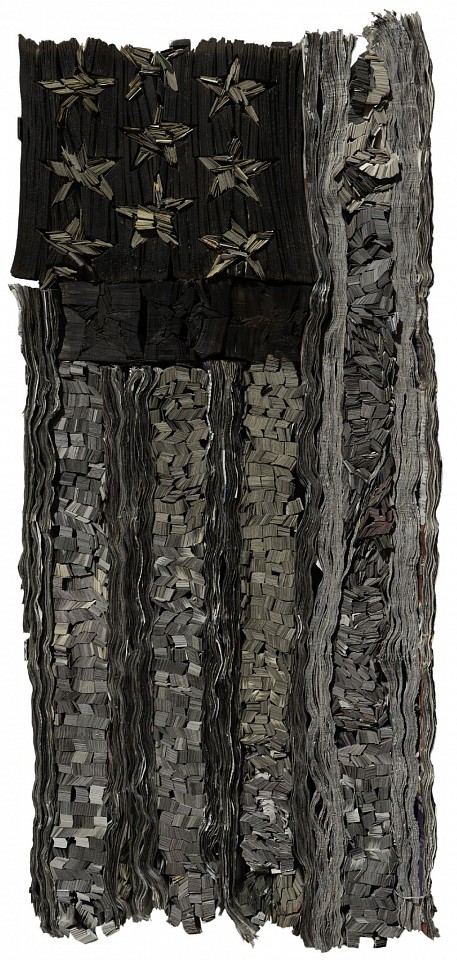 Kate Hunt, Efrian and Samanta Flag
Newspaper, Encaustic and Steel, 43 x 20 x 5 in. (109.2 x 50.8 x 12.7 cm)
SOLD
07737
&bull;