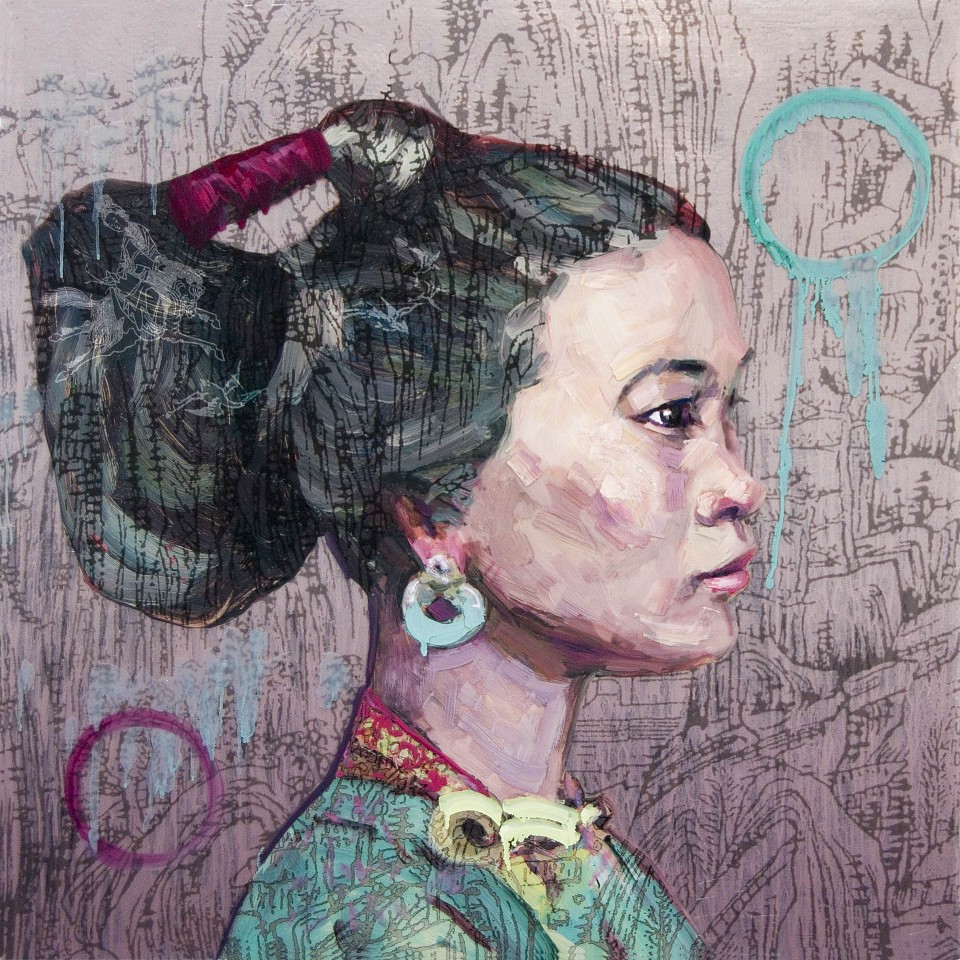 Hung Liu, Her Mountains, 2021
Mixed Media on Panel, 30 x 30 in. (76.2 x 76.2 cm)
SOLD
&bull;