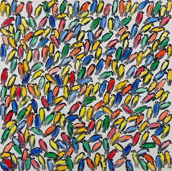 Hunt Slonem - Finches Sequestered