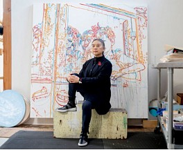 Hung Liu Press: Artist Hung Liu, subject of current de Young Museum exhibition, dies at 73, August  9, 2021 - Tony Bravo