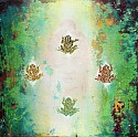 Chris Reilly, Amphibious Buddha
2010, Encaustic and Mixed Media on Canvas and Panel