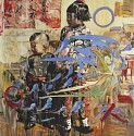 Hung Liu, Angels
2011, Mixed Media