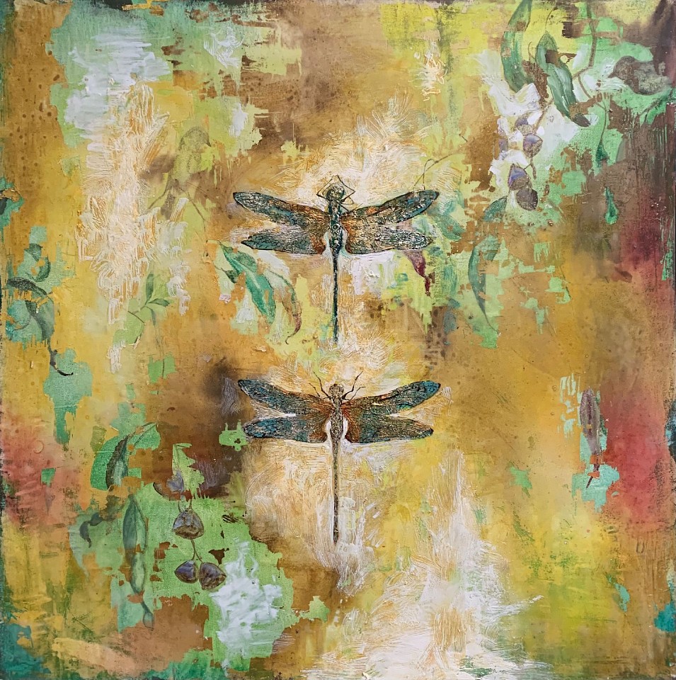 Chris Reilly, Dragonfly Idyll, 2021
Encaustic, Silver Leaf and Mixed Media on Panel, 40 x 40 in. (101.6 x 101.6 cm)
SOLD
07905
&bull;