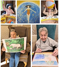 Press: Works from British artists rekindle happy memories at a Berkshire care home, November 24, 2021 