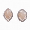 Krysia Renau, Champagne Diamond Earrings
18k White Gold, Gold Weight - 3.13 grams, Diamonds - 3.89 carat