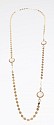 Krysia Renau, Cat's Eye Moonstone Necklace
14k Solid Gold Weight - 22.49 grams, Diamonds - 1.50 carats, Moonstone - 16.89 carats