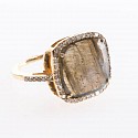 Krysia Renau, Labradorite Diamond Ring
14k Solid Gold, Gold weight - 4.59 grams, Diamonds - 0.29 carats, Labradorite - 4.50 carats