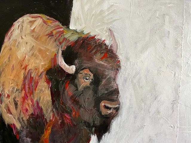 Helen Durant, Big Boy Bison, 2022
Acrylic on Canvas, 30 x 40 in. (76.2 x 101.6 cm)
08059