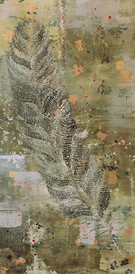 Anastasia Kimmett, Harbinger of Good (Serpentine), 2022
Mixed Media on Paper, Mounted to Birch Panel, 48 x 24 in. (121.9 x 61 cm)
08204