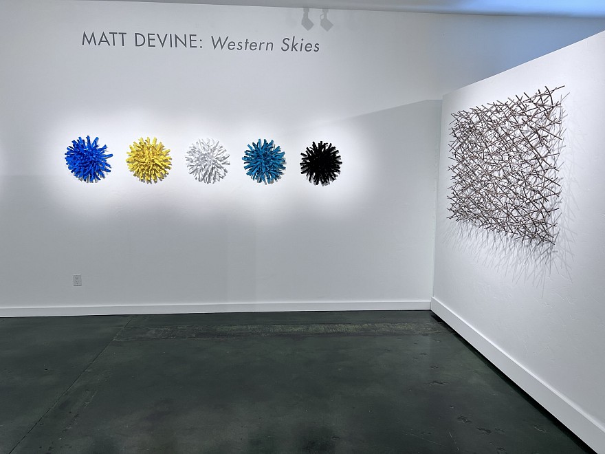 MATT DEVINE: Western Skies - Installation View