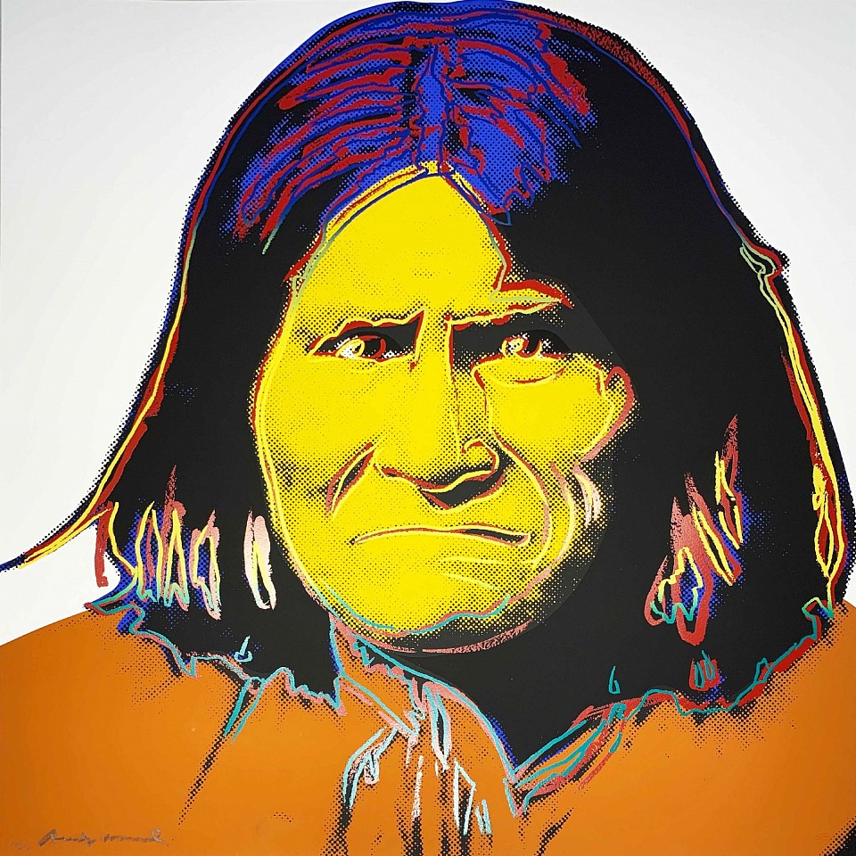 Andy Warhol, Cowboys and Indians: Geronimo, II.384, 1986
Screenprint on Lenox Museum Board, 36 x 36 in. (91.4 x 91.4 cm)
SOLD
08296
&bull;