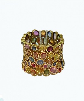 Lauren Harper - Multicolored Sapphire Ring $4,820