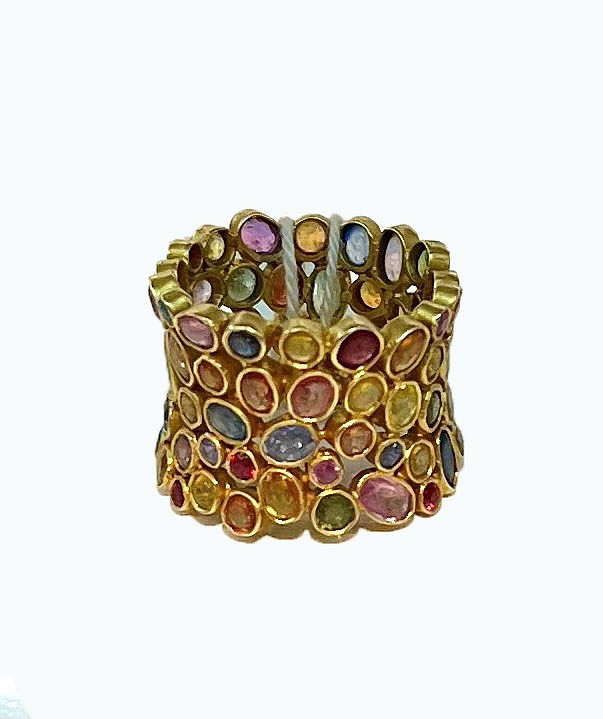 Lauren Harper, Multicolored Sapphire Ring
Multicolored Sapphires set in 18kt Gold
RT2134-5293
$4,820