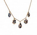 Lauren Harper, Aqua and London Blue Topaz  Necklace
Aqua Topaz, London Blue Topaz, 18kt Gold