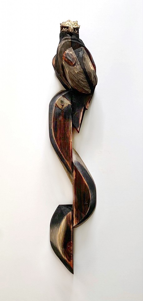 Chris Reilly, Phoenix, 2022
Redwood, Oxide Stain, Clay, Silver Leaf, Varnish, 36 in. (91.4 cm)
08294