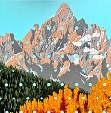 David Pirrie, The Grand Teton, Fall
2022, Oil on Canvas