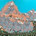 David Pirrie, The Grand Teton, Summer
2022, Oil on Canvas